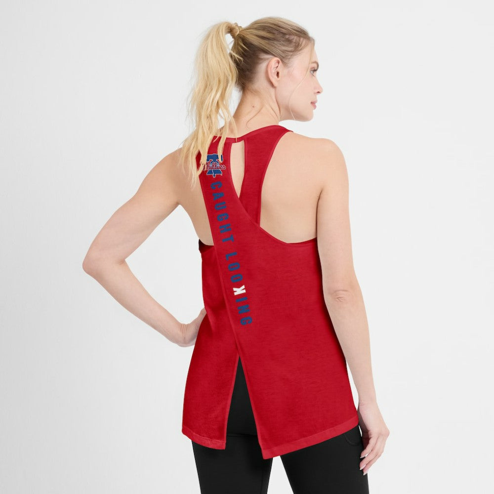 Philadelphia Phillies Nike Open-Back Crisscross Dri-FIT Tank Top | MLB Near me