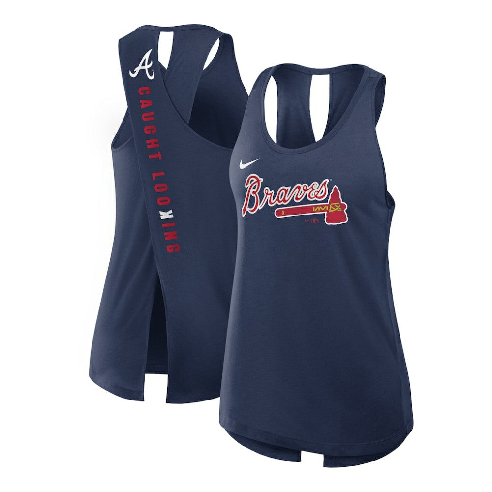 Atlanta Braves Nike Open-Back Crisscross Dri-FIT Tank Top | MLB Online