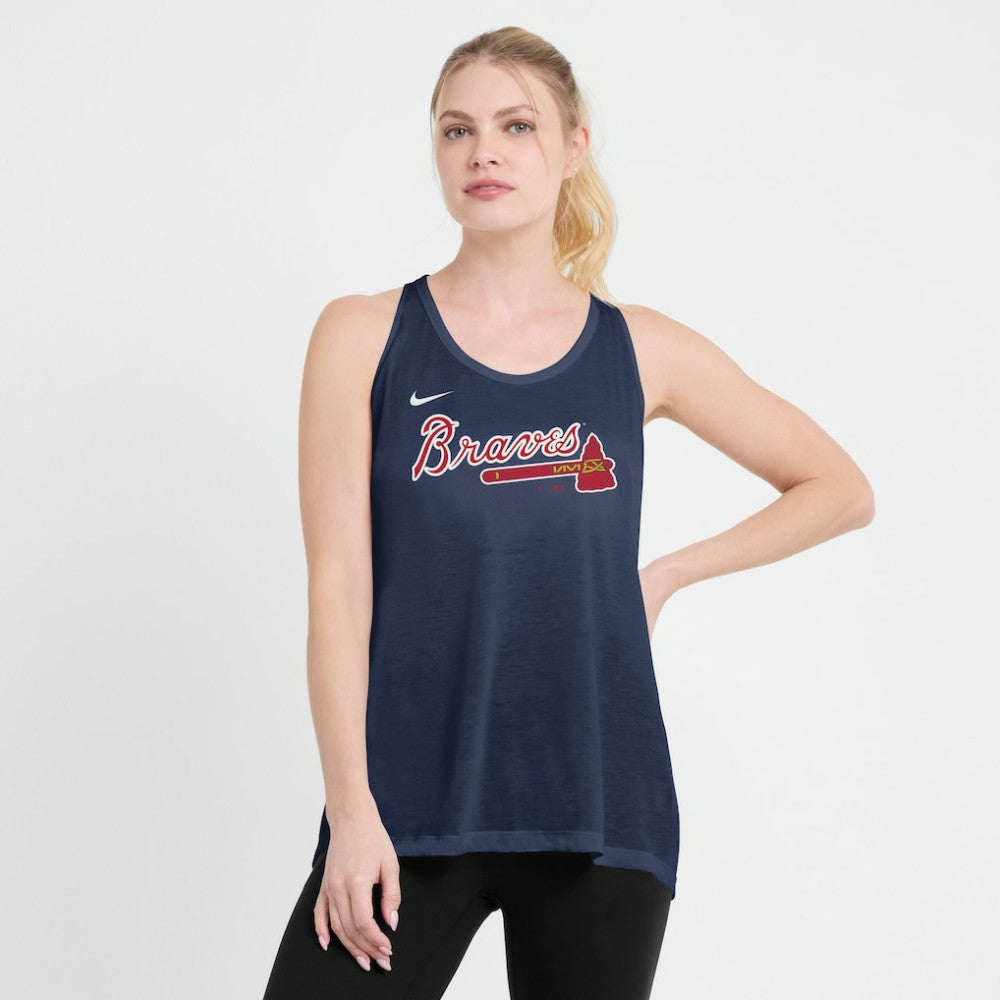 Atlanta Braves Nike Open-Back Crisscross Dri-FIT Tank Top | MLB Online