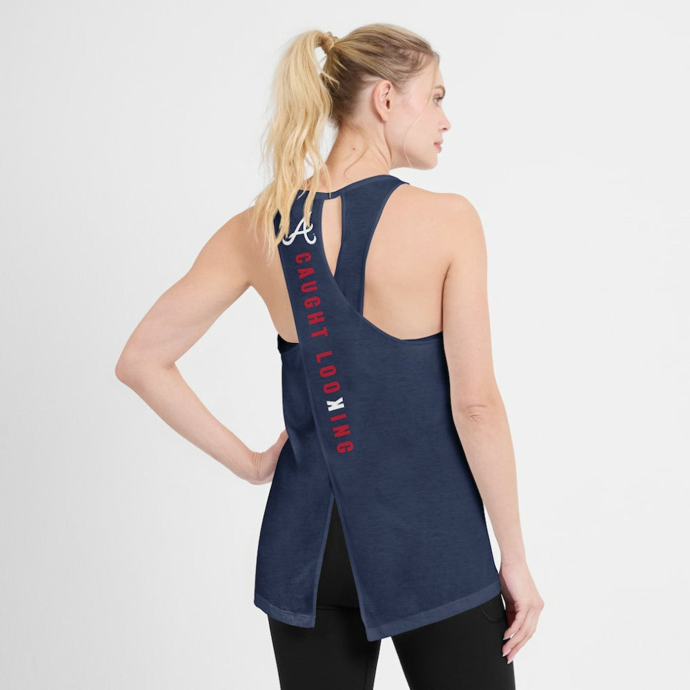 Atlanta Braves Nike Open-Back Crisscross Dri-FIT Tank Top | MLB Online