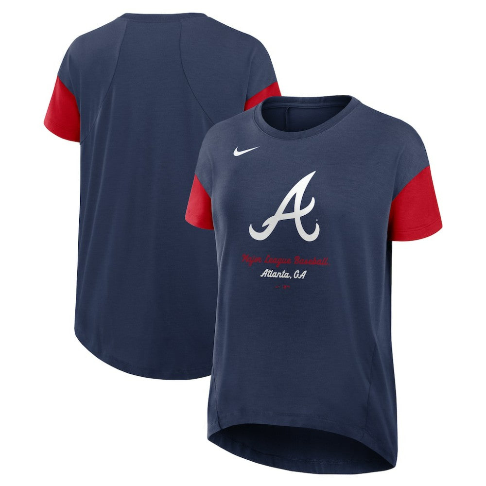 Atlanta Braves Nike Women's Flowy Fashion Tri-Blend Dri-FIT T-Shirt | MLB Shop