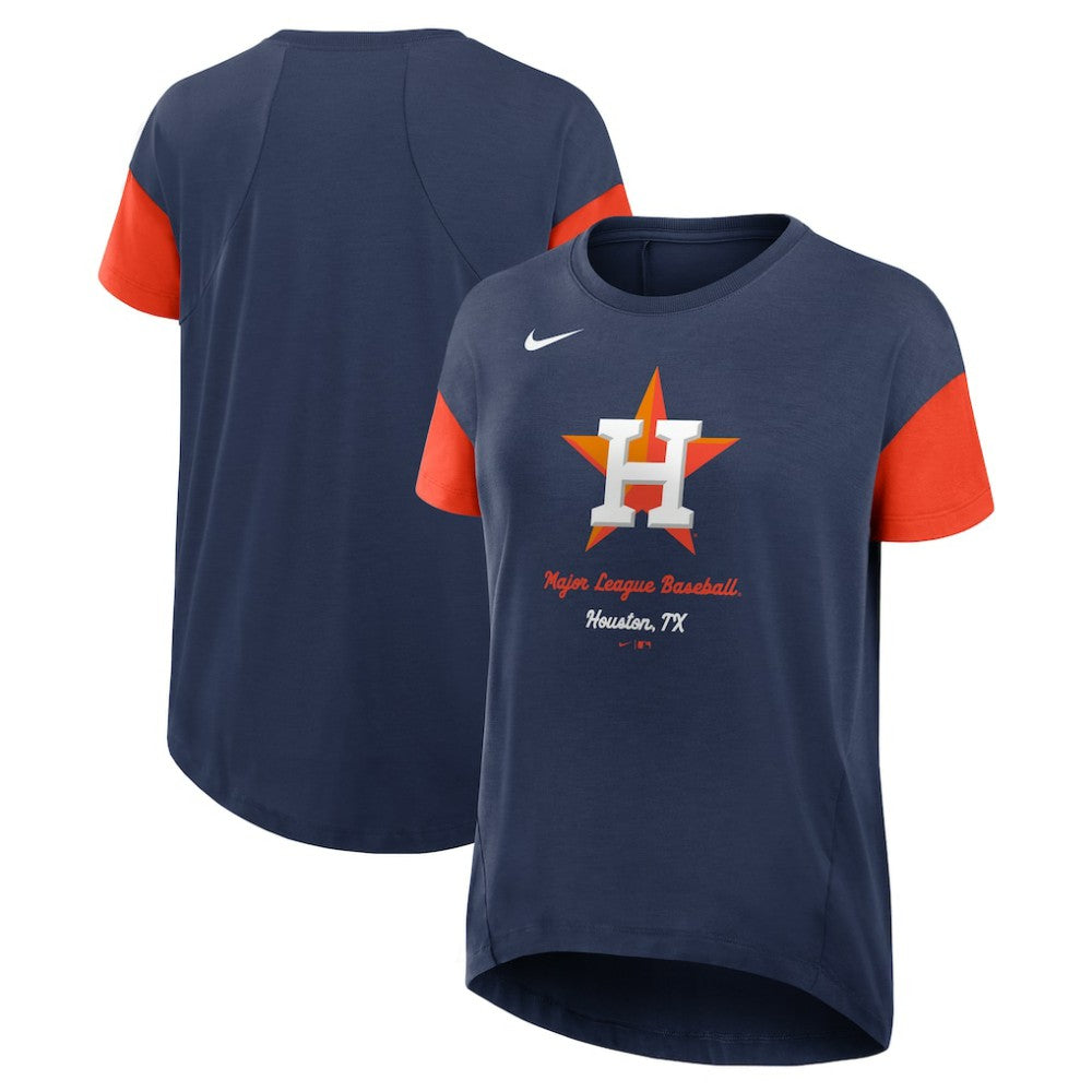 Houston Astros Nike Women's Flowy Fashion Tri-Blend Dri-FIT T-Shirt | MLB US