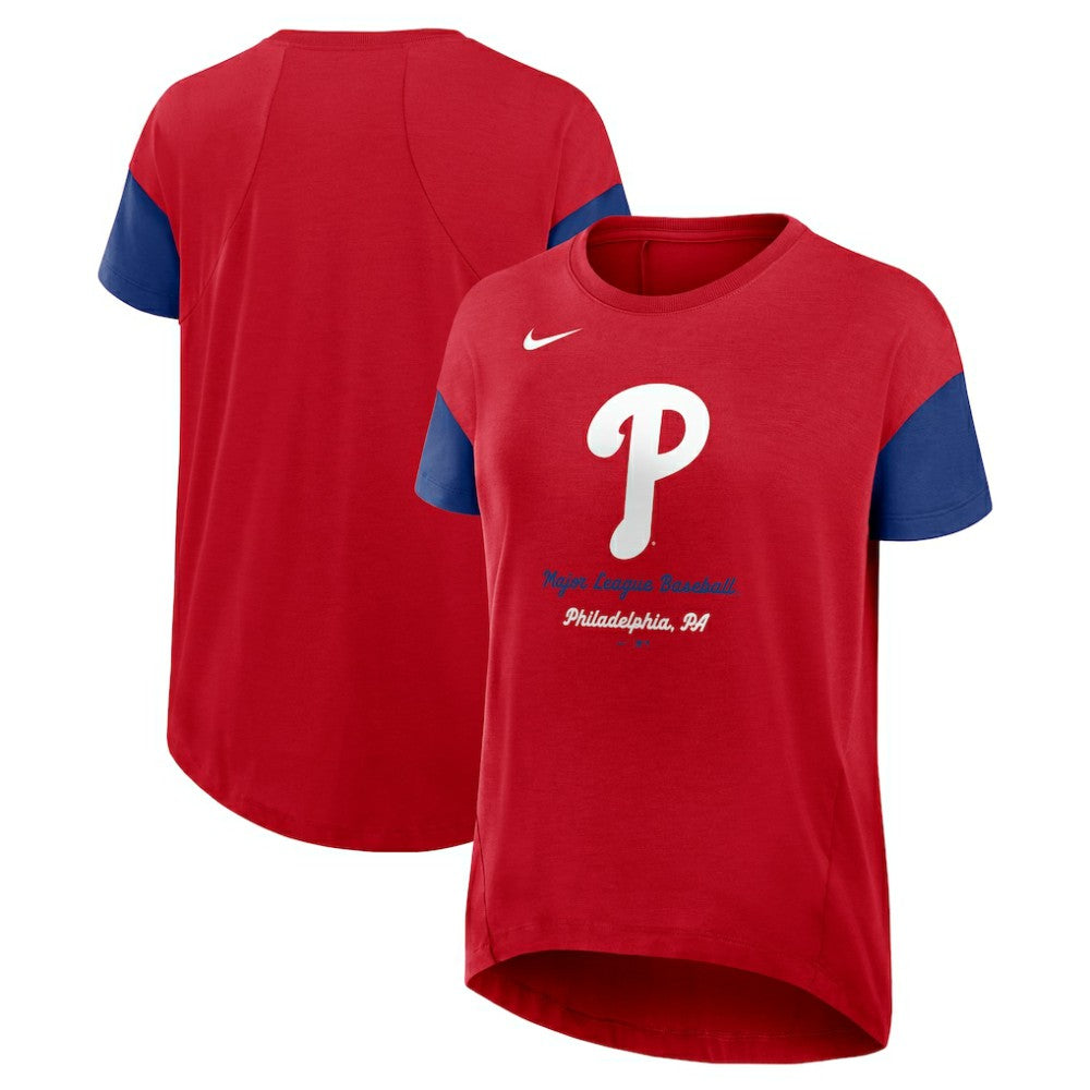 Philadelphia Phillies Nike Women's Flowy Fashion Tri-Blend Dri-FIT T-Shirt | MLB Online