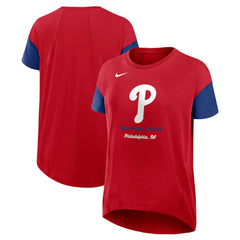 Philadelphia Phillies Nike Women's Flowy Fashion Tri-Blend Dri-FIT T-Shirt | MLB Online