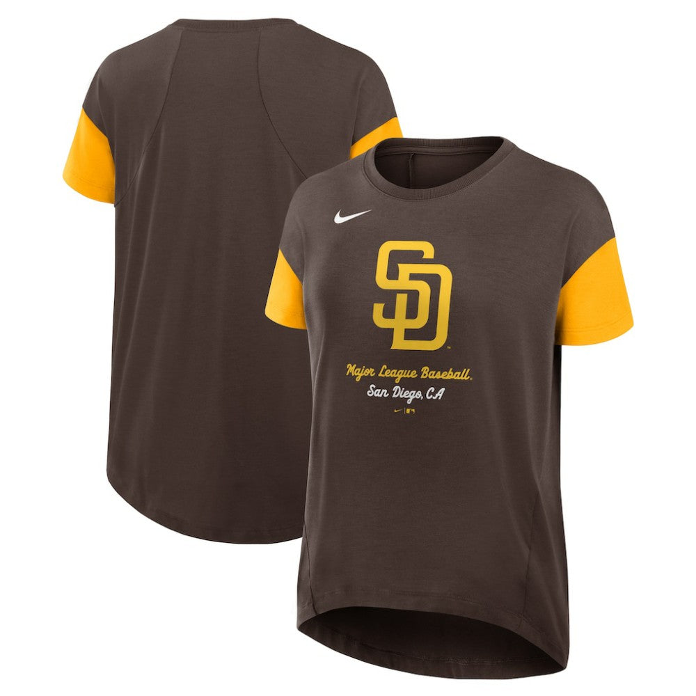 San Diego Padres Nike Women's Flowy Fashion Tri-Blend Dri-FIT T-Shirt | MLB For sale