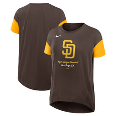 San Diego Padres Nike Women's Flowy Fashion Tri-Blend Dri-FIT T-Shirt | MLB For sale