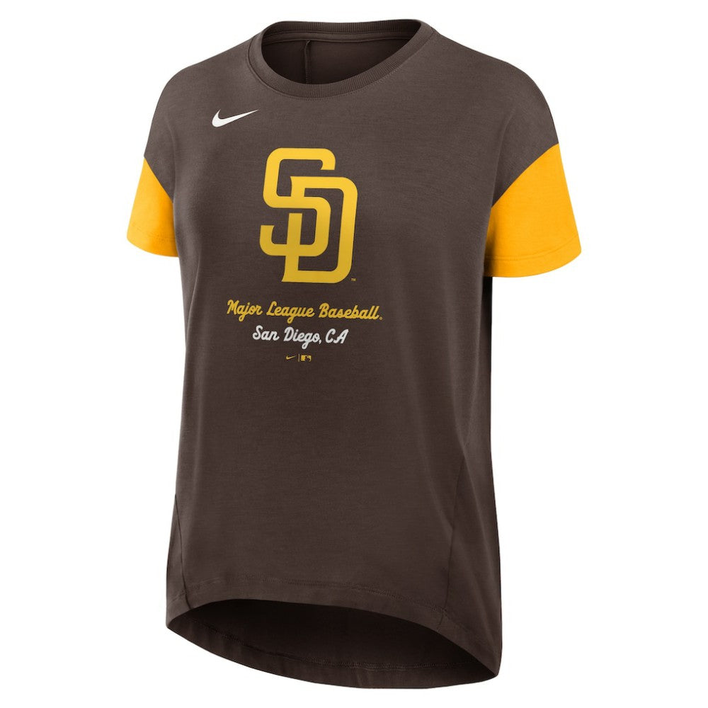 San Diego Padres Nike Women's Flowy Fashion Tri-Blend Dri-FIT T-Shirt | MLB For sale