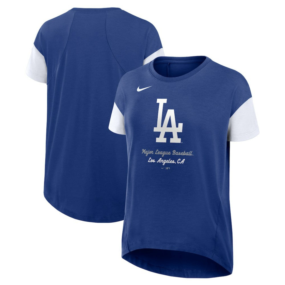Los Angeles Dodgers Nike Women's Flowy Fashion Tri-Blend Dri-FIT T-Shirt | MLB Outlet