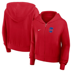 Philadelphia Phillies Nike Women's Cropped Chill Full-Zip Hoodie | MLB For sale