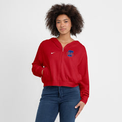 Philadelphia Phillies Nike Women's Cropped Chill Full-Zip Hoodie | MLB For sale