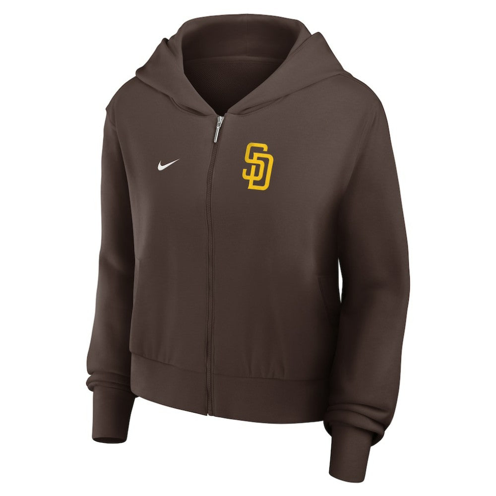 San Diego Padres Nike Women's Cropped Chill Full-Zip Hoodie | MLB For sale