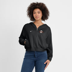 San Francisco Giants Nike Women's Cropped Chill Full-Zip Hoodie | MLB Outlet