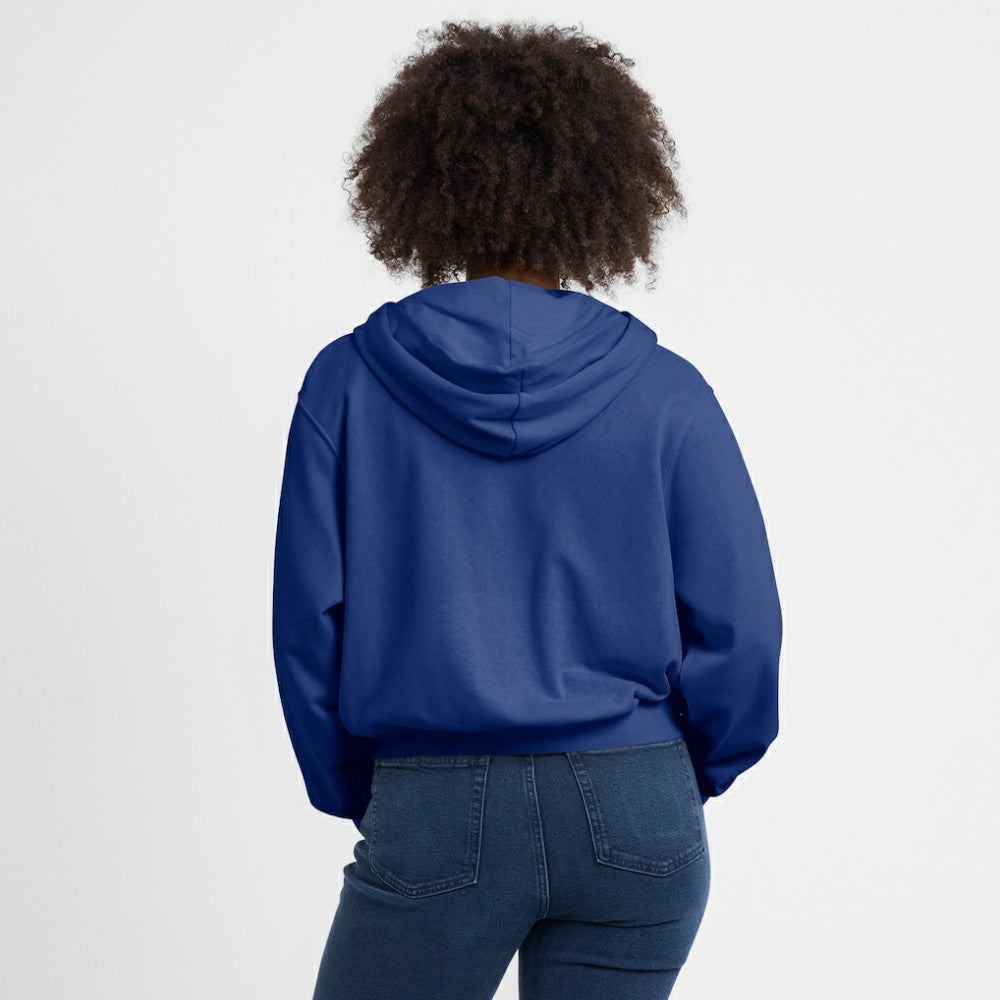 Chicago Cubs Nike Women's Cropped Chill Full-Zip Hoodie | MLB On Sale