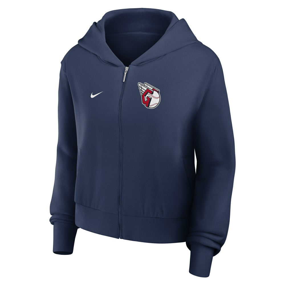Cleveland Guardians Nike Women's Cropped Chill Full-Zip Hoodie | MLB US