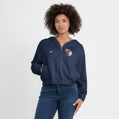 Cleveland Guardians Nike Women's Cropped Chill Full-Zip Hoodie | MLB US