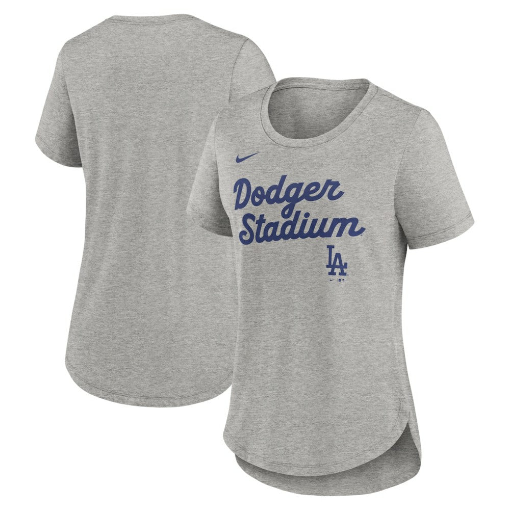 Los Angeles Dodgers Nike Women's Script Tri-Blend T-Shirt | MLB Discount