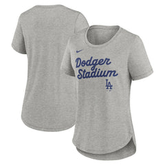 Los Angeles Dodgers Nike Women's Script Tri-Blend T-Shirt | MLB Discount