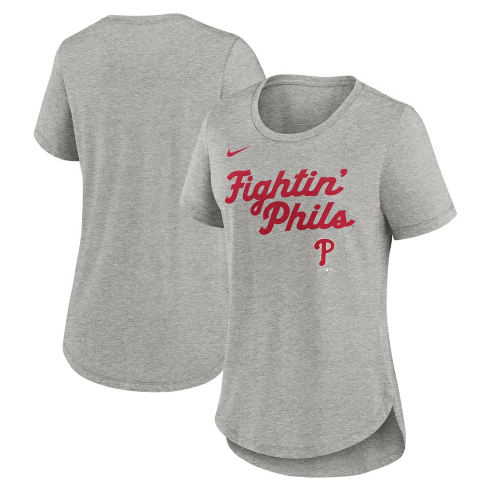 Philadelphia Phillies Nike Women's Script Tri-Blend T-Shirt | MLB On Sale