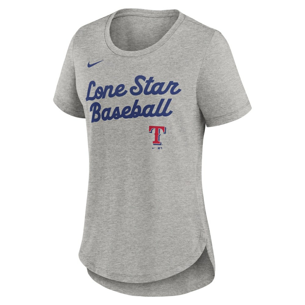 Texas Rangers Nike Women's Script Tri-Blend T-Shirt | MLB For sale