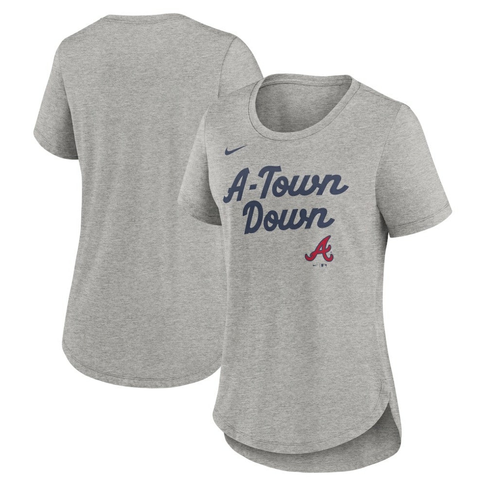 Atlanta Braves Nike Women's Script Tri-Blend T-Shirt | MLB US