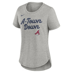 Atlanta Braves Nike Women's Script Tri-Blend T-Shirt | MLB US