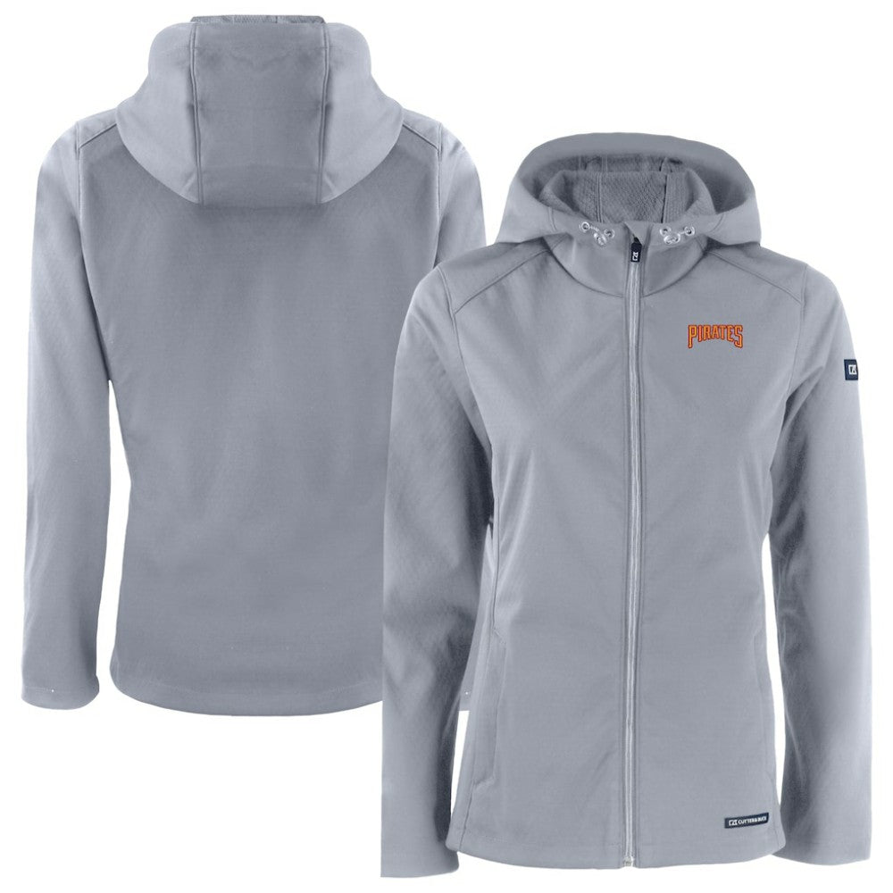 Pittsburgh Pirates Cutter & Buck Women's Evoke Eco Softshell Recycled Full-Zip Jacket | MLB Online