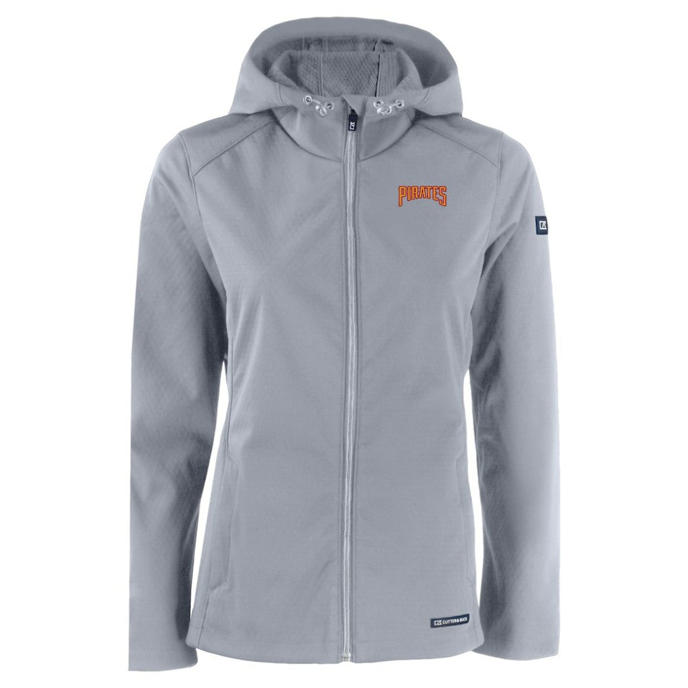 Pittsburgh Pirates Cutter & Buck Women's Evoke Eco Softshell Recycled Full-Zip Jacket | MLB Online