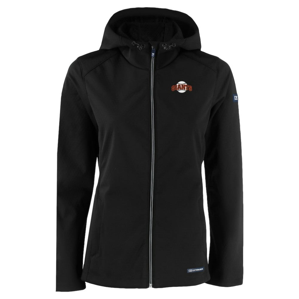 San Francisco Giants Cutter & Buck Women's Evoke Eco Softshell Recycled Full-Zip Jacket | MLB For sale