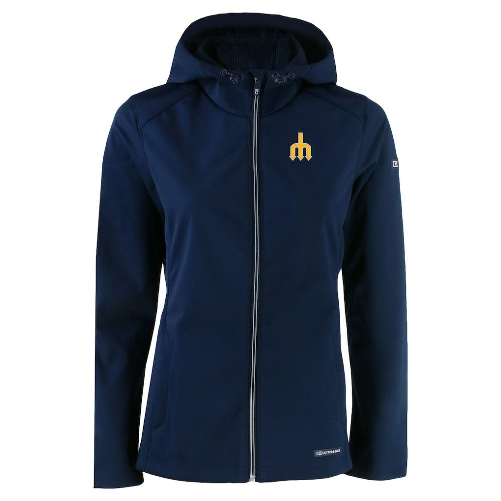 Seattle Mariners Cutter & Buck Women's Evoke Eco Softshell Recycled Full-Zip Jacket | MLB Sale