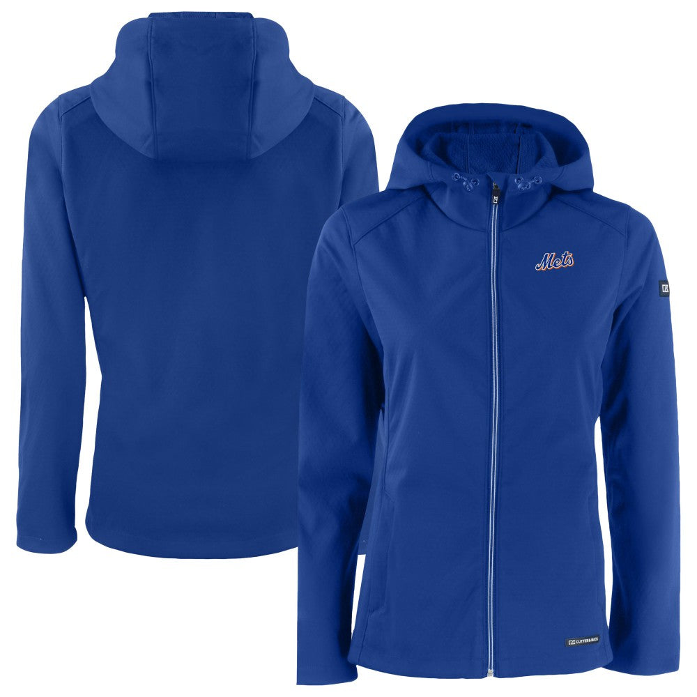 New York Mets Cutter & Buck Women's Evoke Eco Softshell Recycled Full-Zip Jacket | MLB For sale
