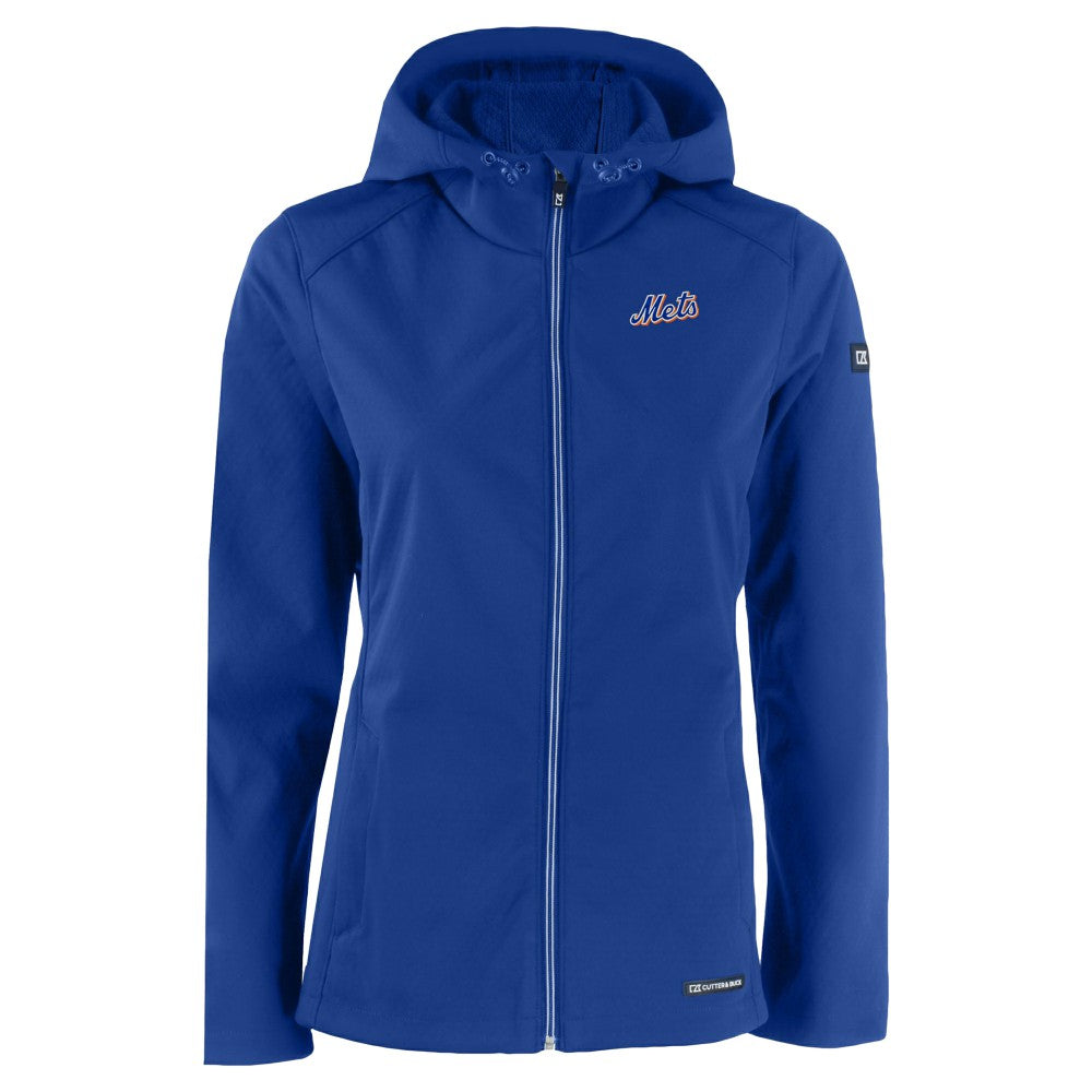 New York Mets Cutter & Buck Women's Evoke Eco Softshell Recycled Full-Zip Jacket | MLB For sale