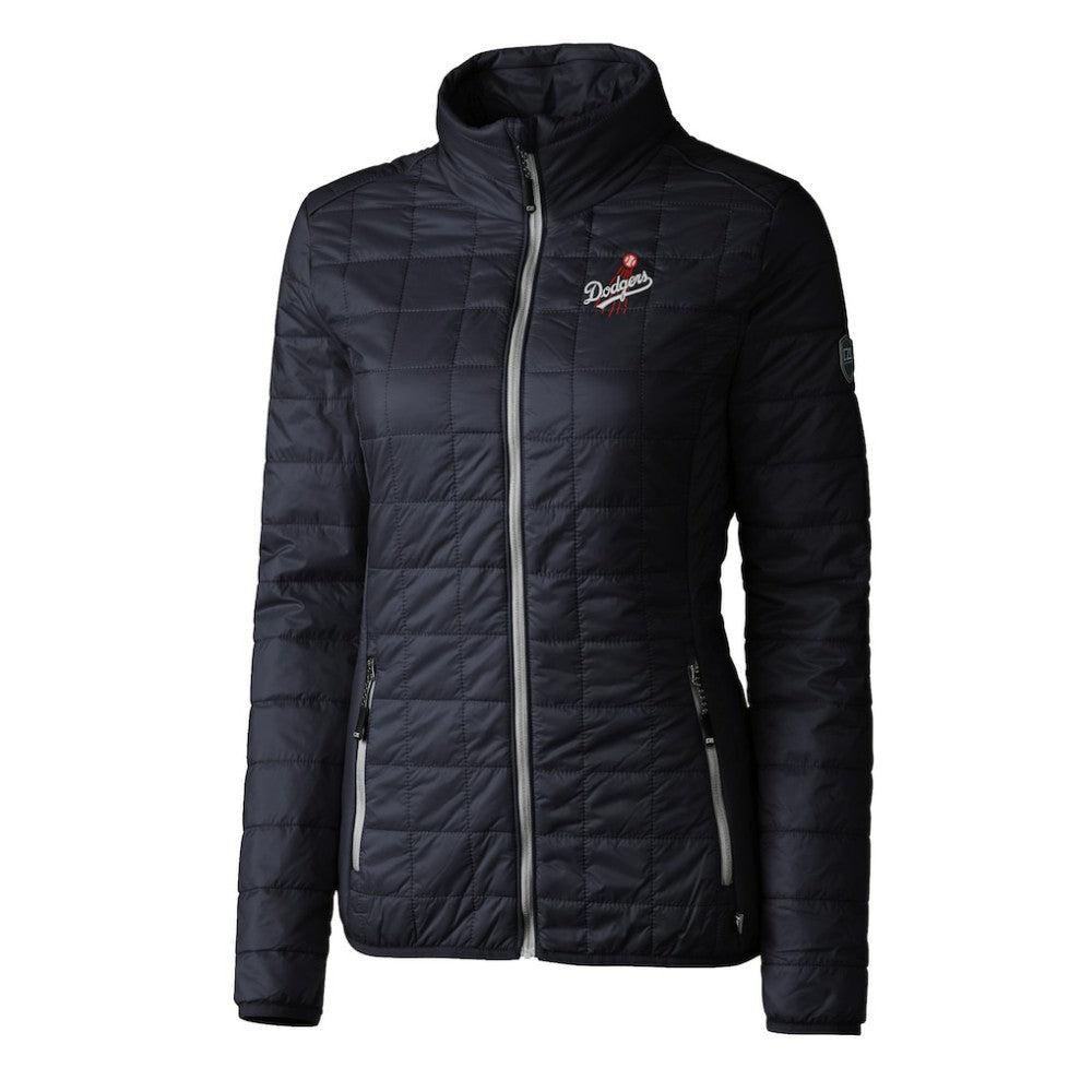 Los Angeles Dodgers Cutter & Buck Women's Rainier PrimaLoft Eco Insulated Full-Zip Puffer Jacket | MLB US