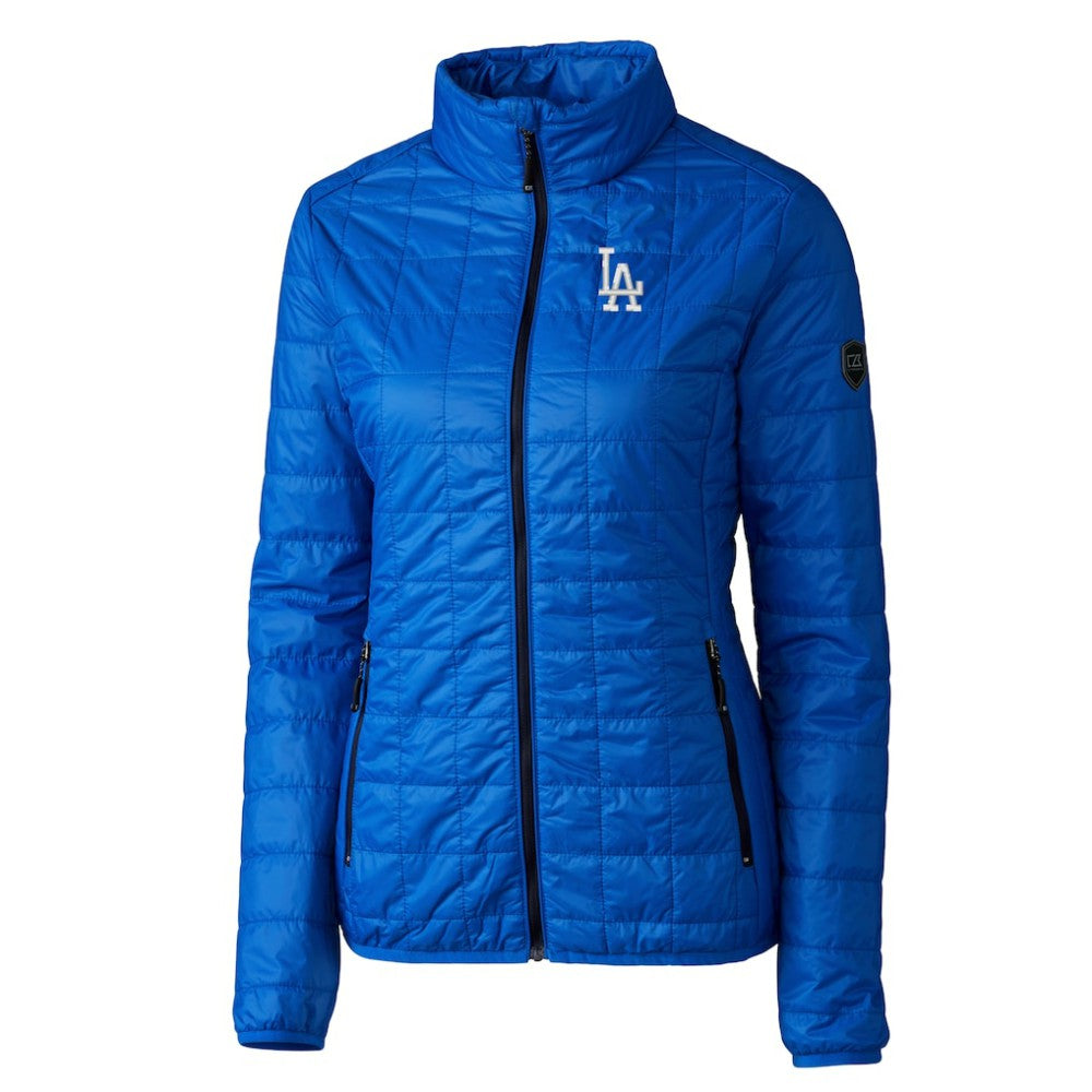 Los Angeles Dodgers Cutter & Buck Women's Rainier PrimaLoft Eco Insulated Full-Zip Puffer Jacket | MLB For sale