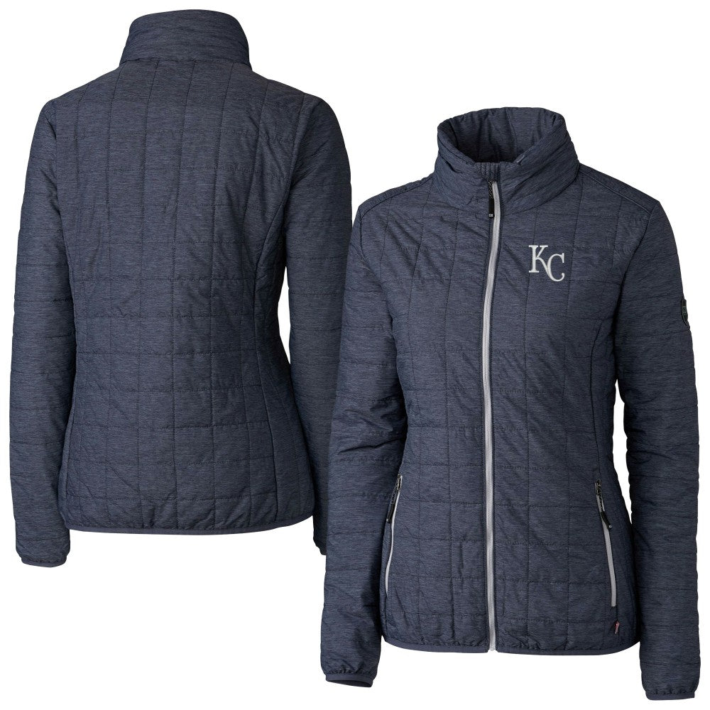 Kansas City Royals Cutter & Buck Women's Rainier PrimaLoft Eco Insulated Full-Zip Puffer Jacket | MLB Online