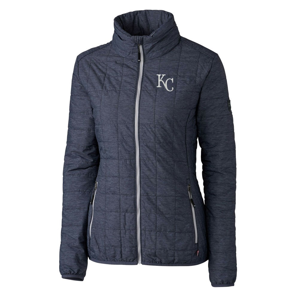 Kansas City Royals Cutter & Buck Women's Rainier PrimaLoft Eco Insulated Full-Zip Puffer Jacket | MLB Online