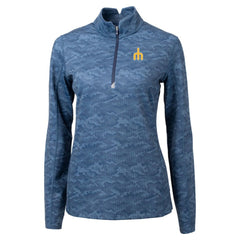Seattle Mariners Cutter & Buck Women's  Traverse Camo Print Stretch Quarter-Zip Top | MLB For sale