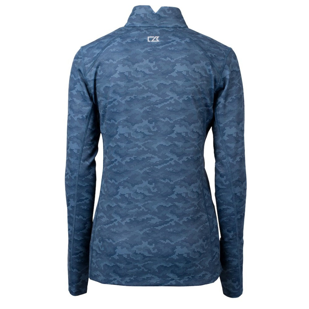 Seattle Mariners Cutter & Buck Women's  Traverse Camo Print Stretch Quarter-Zip Top | MLB For sale