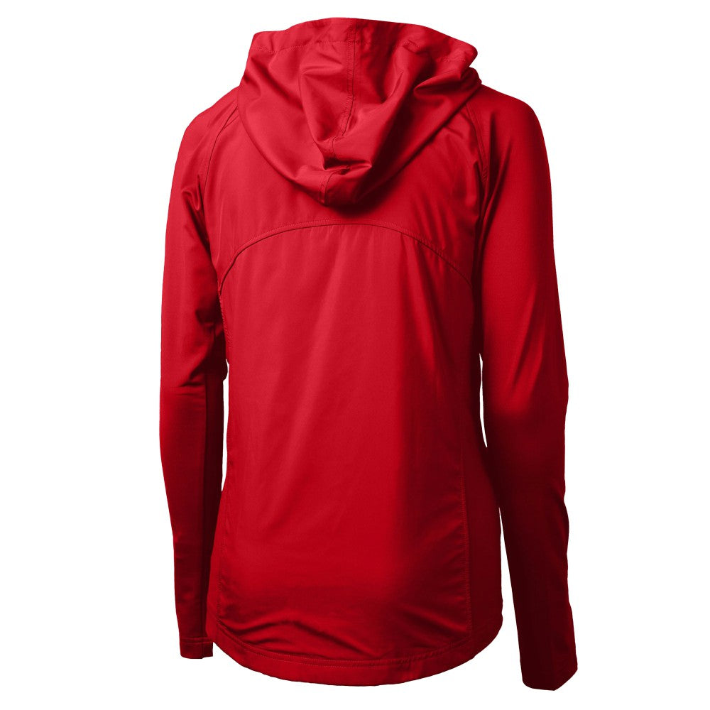 Cleveland Guardians Cutter & Buck Women's  Adapt Eco Knit Hybrid Recycled Full-Zip Hoodie | MLB Online