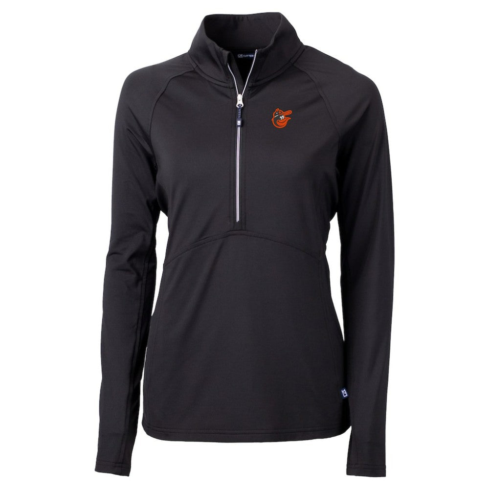 Baltimore Orioles Cutter & Buck Women's  DryTec Adapt Eco Knit Stretch Recycled Raglan Half-Zip Top | MLB For sale
