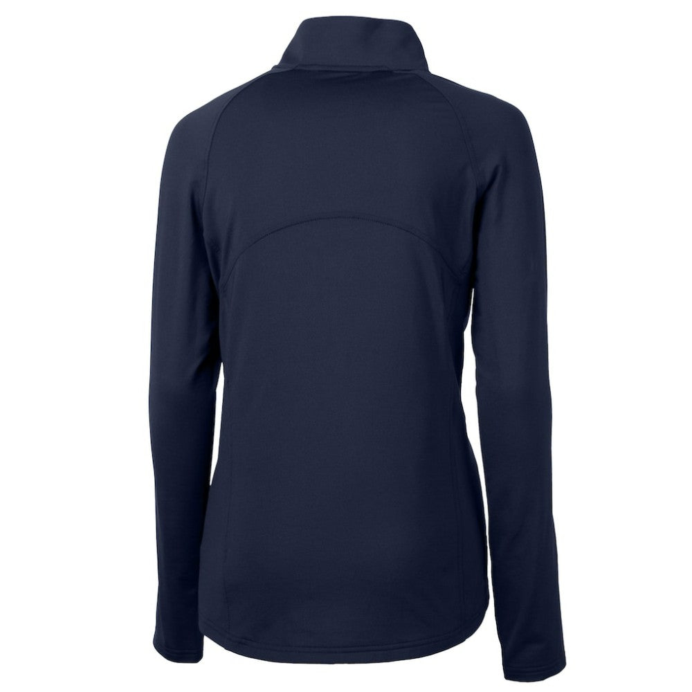 Boston Red Sox Cutter & Buck Women's  DryTec Adapt Eco Knit Stretch Recycled Raglan Half-Zip Top | MLB New