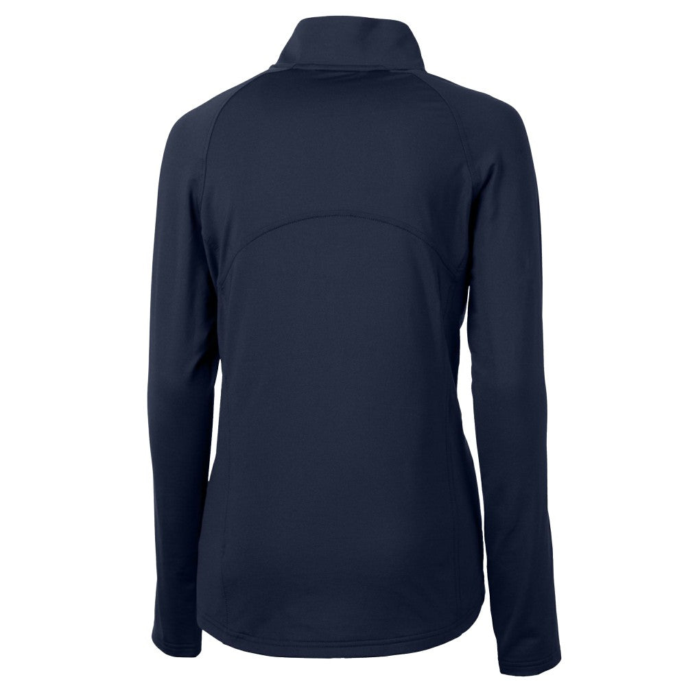 Cleveland Guardians Cutter & Buck Women's  DryTec Adapt Eco Knit Stretch Recycled Raglan Half-Zip Top | MLB Shop