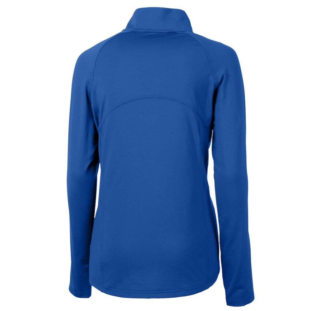Los Angeles Dodgers Cutter & Buck Women's  DryTec Adapt Eco Knit Stretch Recycled Raglan Half-Zip Top | MLB For sale