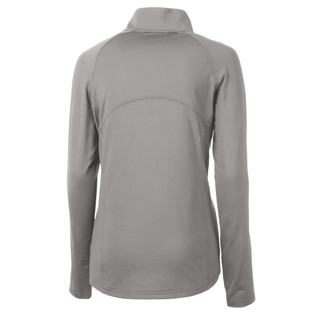 Philadelphia Phillies Cutter & Buck Women's Cooperstown Collection DryTec Adapt Eco Knit Stretch Recycled Raglan Half-Zip Top | MLB On Sale