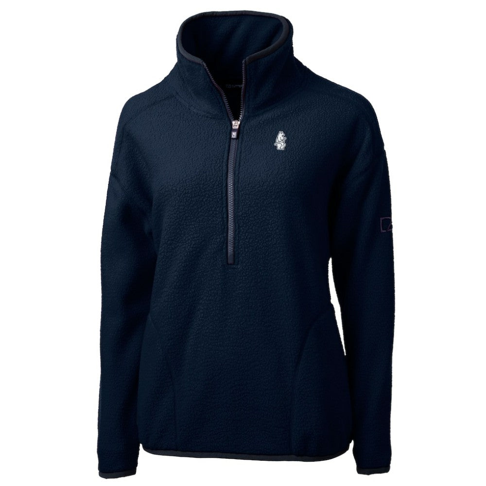 Chicago Cubs Cutter & Buck Women's Cooperstown Collection Cascade Eco Sherpa Fleece Half-Zip Pullover Jacket | MLB Online