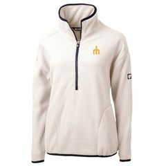 Seattle Mariners Cutter & Buck Women's  Cascade Eco Sherpa Fleece Half-Zip Pullover Jacket | MLB Online