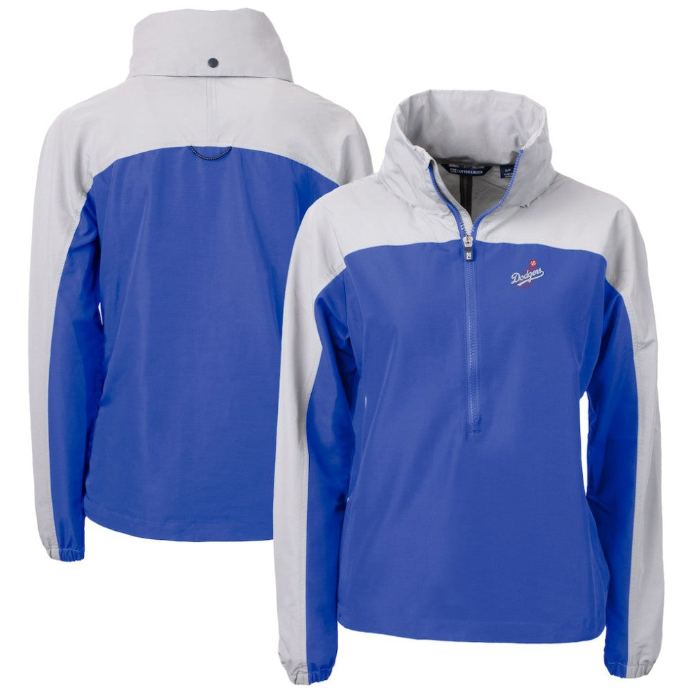 Los Angeles Dodgers Cutter & Buck Women's  Charter Eco Recycled Half-Zip Anorak Jacket | MLB Online