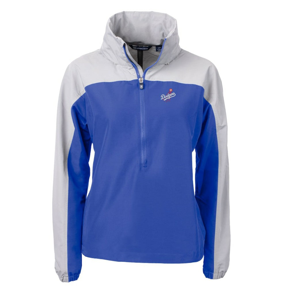 Los Angeles Dodgers Cutter & Buck Women's  Charter Eco Recycled Half-Zip Anorak Jacket | MLB Online