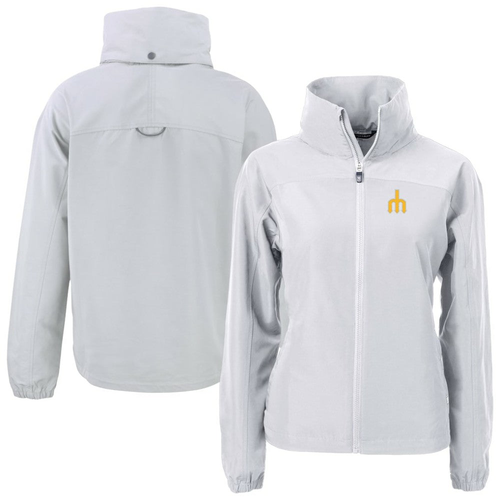 Seattle Mariners Cutter & Buck Women's  Charter Eco Recycled Full-Zip Jacket | MLB Sale