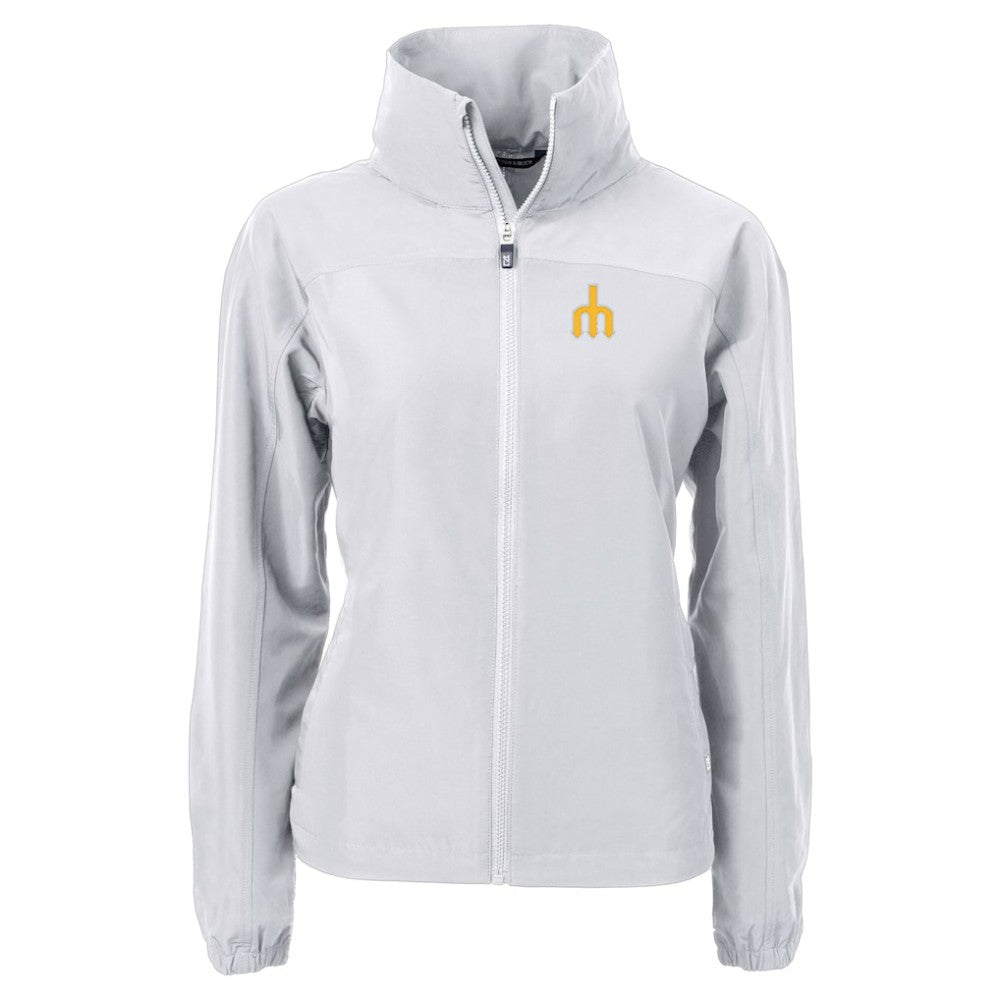 Seattle Mariners Cutter & Buck Women's  Charter Eco Recycled Full-Zip Jacket | MLB Sale