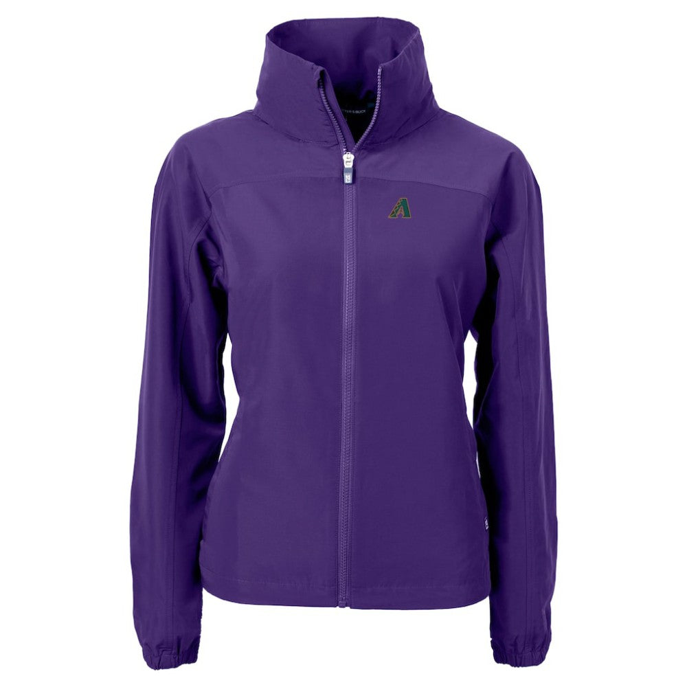 Arizona Diamondbacks Cutter & Buck Women's Charter Eco Recycled Full-Zip Jacket | MLB New